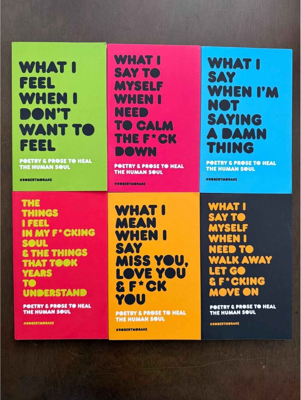 Robert M. Drake Poetry & Prose Book Lot 6 Books Complete Set Self Healing